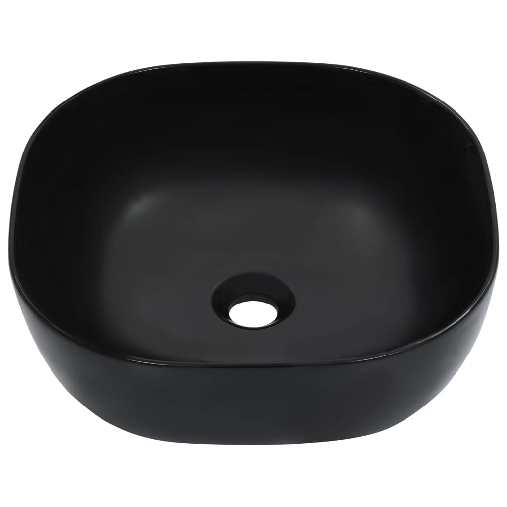 vidaXL Wash Basin 42.5x42.5x14.5 cm Ceramic White