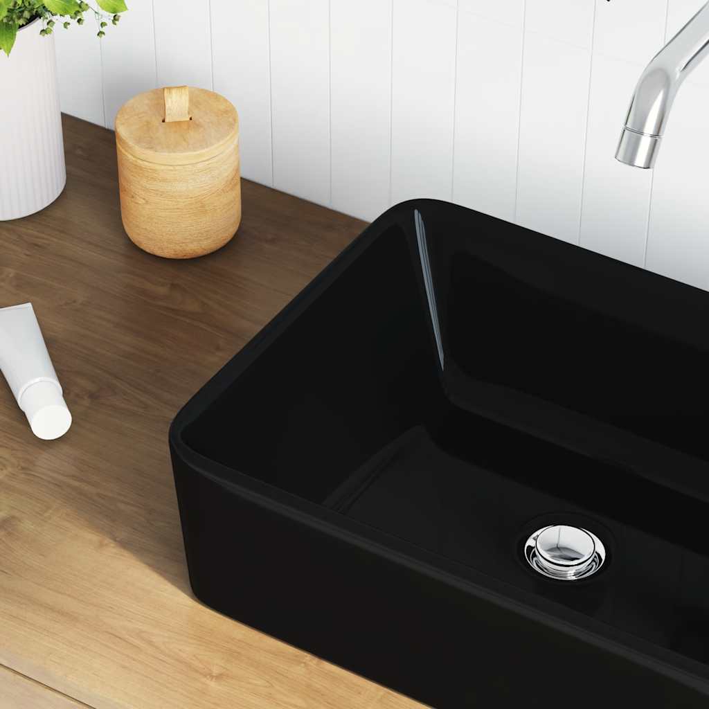 vidaXL Wash Basin 40x30x13 cm ceramic white