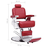 vidaXL Kappersstoel 68x69x116 cm kunstleer zwart
