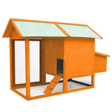 vidaXL Chicken Coop 170x81x110 cm Solid Pine and Fir Wood