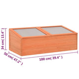 vidaXL Tuinkas 100x50x34 cm hout