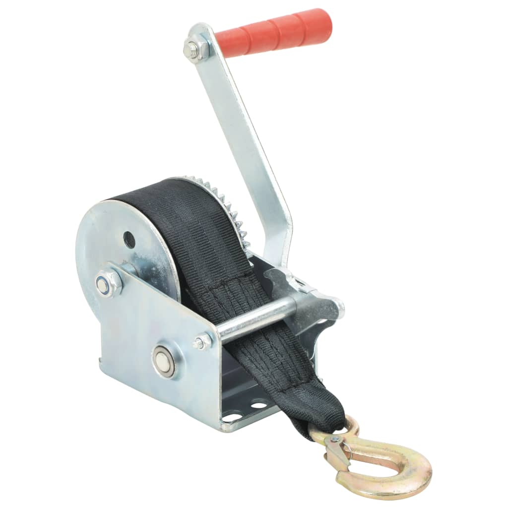 vidaXL Winch with strap 360 kg