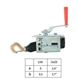 vidaXL Winch with strap 360 kg