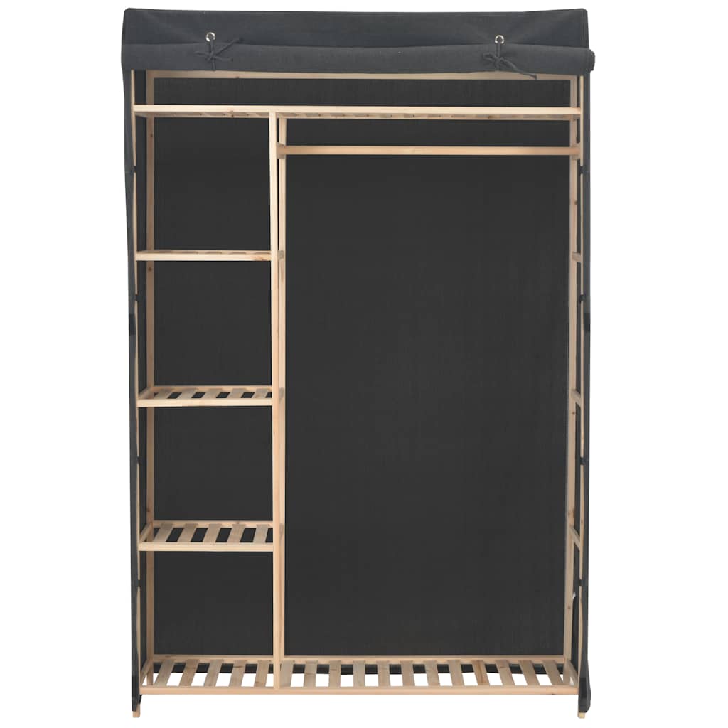 vidaXL Kledingkast 110x40x170 cm stof grijs