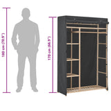 vidaXL Kledingkast 110x40x170 cm stof grijs