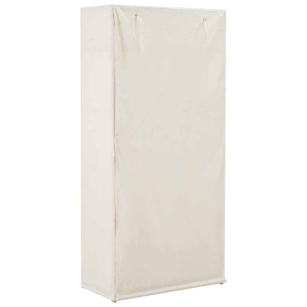 vidaXL Kledingkast 79x40x170 cm stof wit