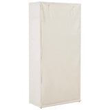 vidaXL Kledingkast 79x40x170 cm stof wit