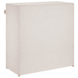 vidaXL Schoenenkast met hoes 79x40x80 cm stof wit