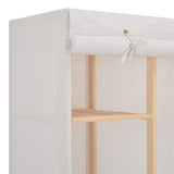 vidaXL Kledingkast 135x40x170 cm stof wit