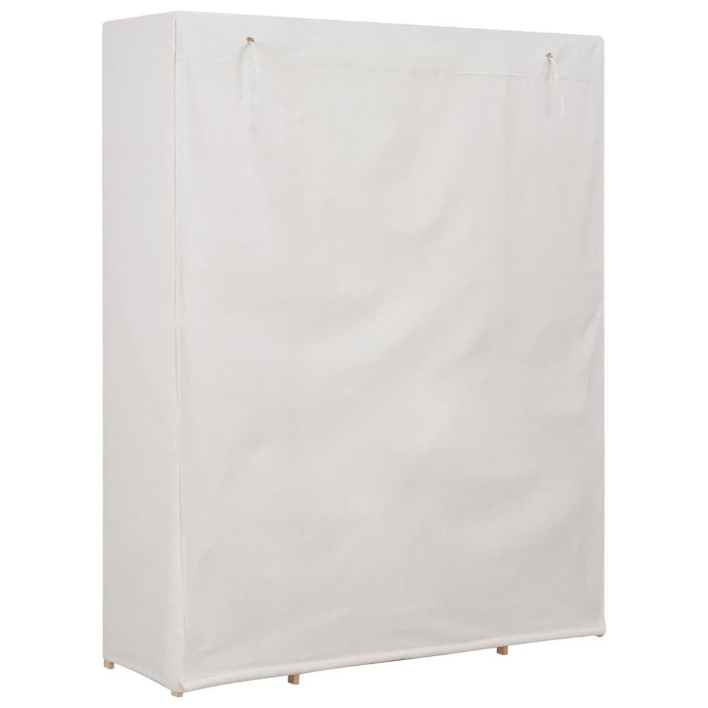 vidaXL Kledingkast 135x40x170 cm stof wit