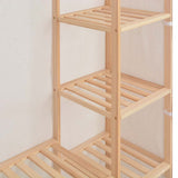 vidaXL Kledingkast 135x40x170 cm stof wit