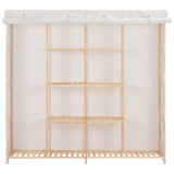 vidaXL Kledingkast 173x40x170 cm stof wit