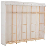 vidaXL Wardrobe 200x40x170 cm fabric white