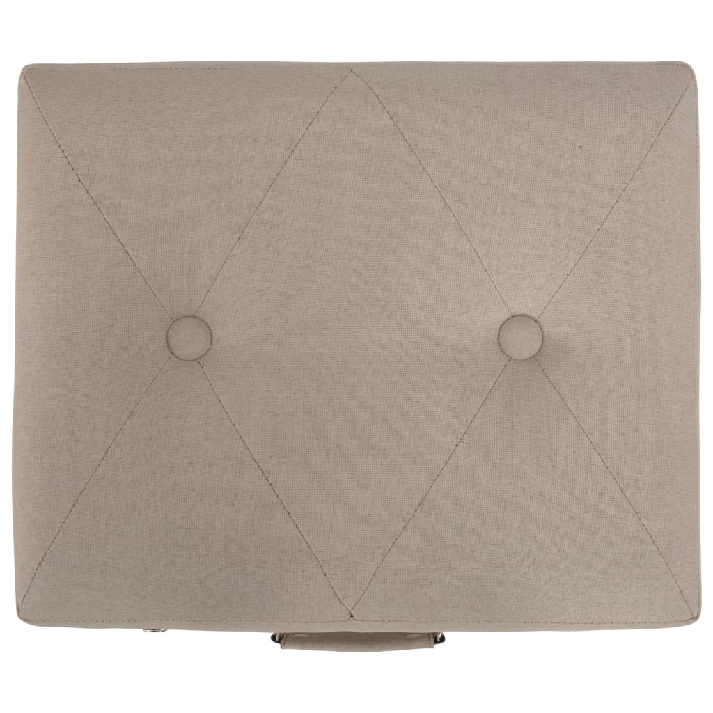vidaXL Storage Stool 40 cm fabric beige