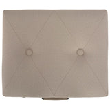 vidaXL Storage Stool 40 cm fabric beige