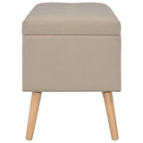 vidaXL Storage Stools 3 pcs fabric beige