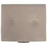 vidaXL Storage Stools 3 pcs fabric beige