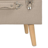 vidaXL Storage Stools 3 pcs fabric beige