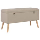 vidaXL Storage Stools 3 pcs fabric beige