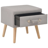 vidaXL Nightstand 40x35x40 cm fabric grey