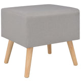 vidaXL Nightstand 40x35x40 cm fabric grey