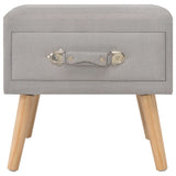 vidaXL Nightstand 40x35x40 cm fabric grey