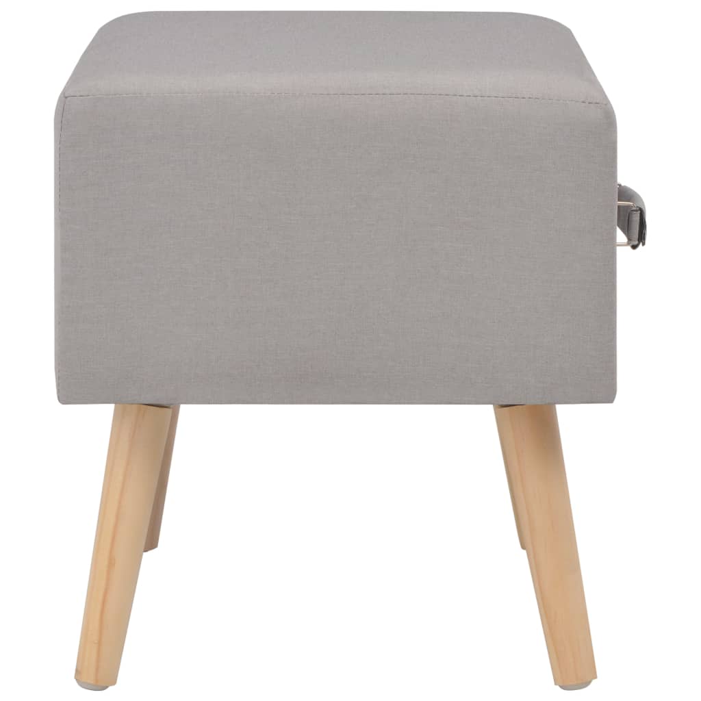 vidaXL Nightstand 40x35x40 cm fabric grey