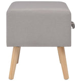 vidaXL Nightstand 40x35x40 cm fabric grey