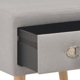 vidaXL Nightstand 40x35x40 cm fabric grey