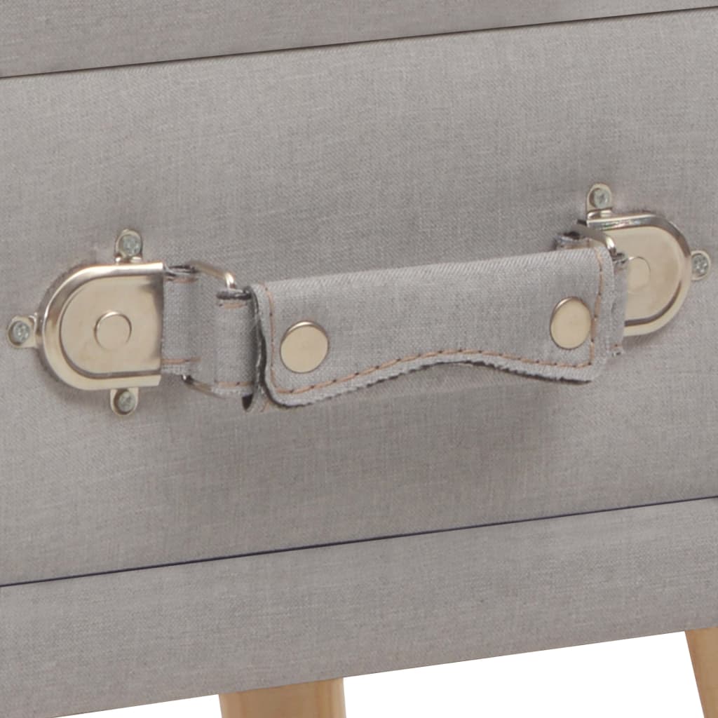 vidaXL Nightstand 40x35x40 cm fabric grey