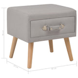 vidaXL Nightstand 40x35x40 cm fabric grey