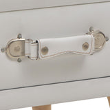 vidaXL Bedside Cabinet 40x35x40 cm Faux Leather White