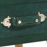 vidaXL Nachtkastje 40x35x40 cm fluweel groen