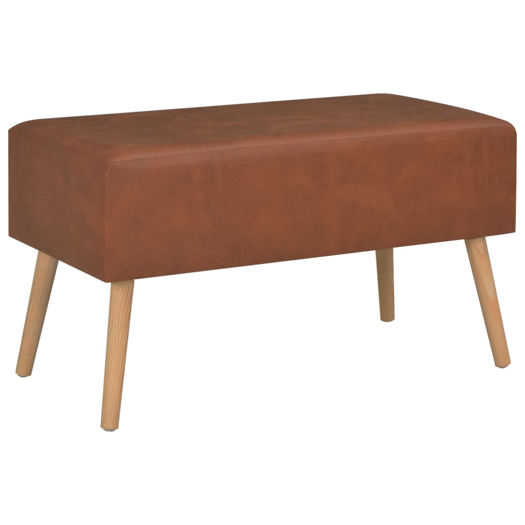 vidaXL Coffee Table 80x40x46 cm Faux Leather Brown