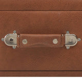 vidaXL Coffee Table 80x40x46 cm Faux Leather Brown