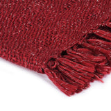 vidaXL Dekentje Bordeauxrood 220 x 250 cm Polyester