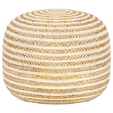 vidaXL Handmade Pouf 45x30 cm Jute
