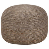 vidaXL Poef handgemaakt 45x30 cm jute lichtgrijs