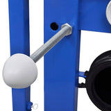 vidaXL Wall-hung Toilet with Concealed Cistern Ceramic White