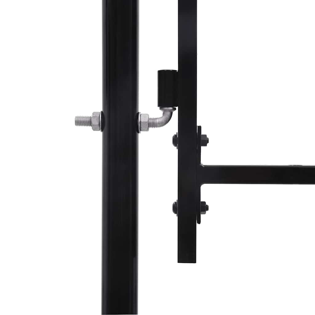 vidaXL Single Gate with Arch Shape 100x75 cm
