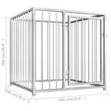vidaXL Hondenkennel voor buiten 100x100x100 cm