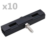 vidaXL U-joint connector 10 sets anthracite