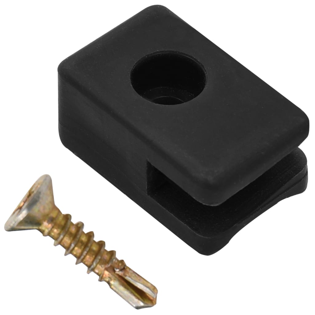 vidaXL Tension Wire Holder with Screw 100 sets anthracite
