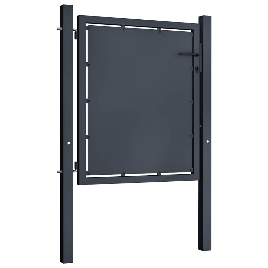 vidaXL Garden Gate Steel 100x75 cm Anthracite