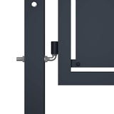 vidaXL Garden Gate Steel 100x75 cm Anthracite