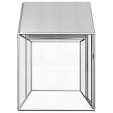 vidaXL Chicken Coop 2x1x1.5 m Galvanized Steel