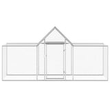 vidaXL Chicken Run 3x1x1.5 m Galvanized Steel