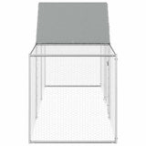 vidaXL Chicken Run 3x1x1.5 m Galvanized Steel