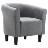 vidaXL Armchair fabric light gray