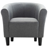 vidaXL Armchair fabric light gray